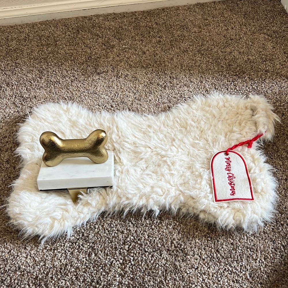 Dog Stocking and Stocking Holder